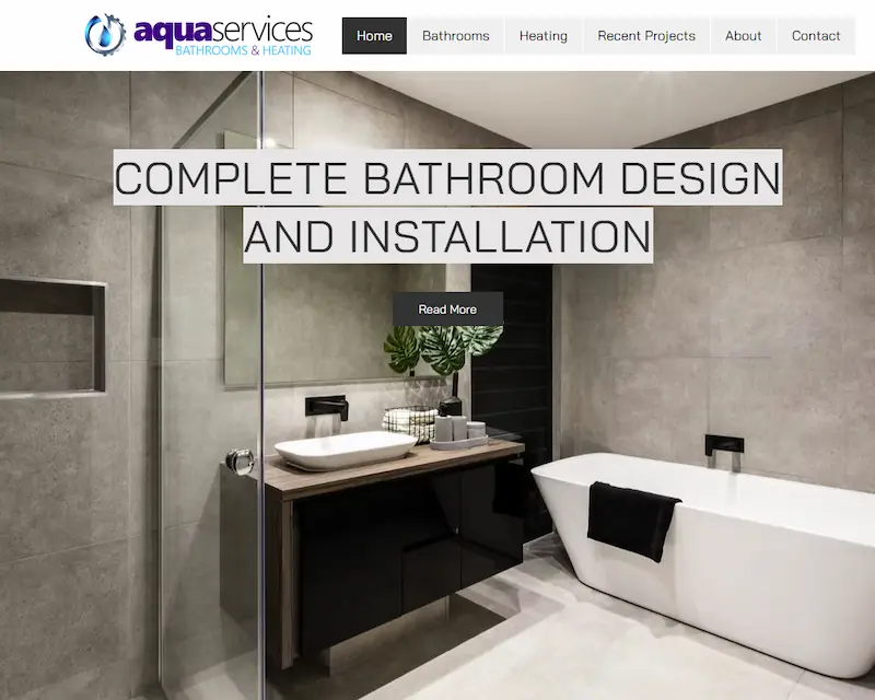 Aqua Services website
