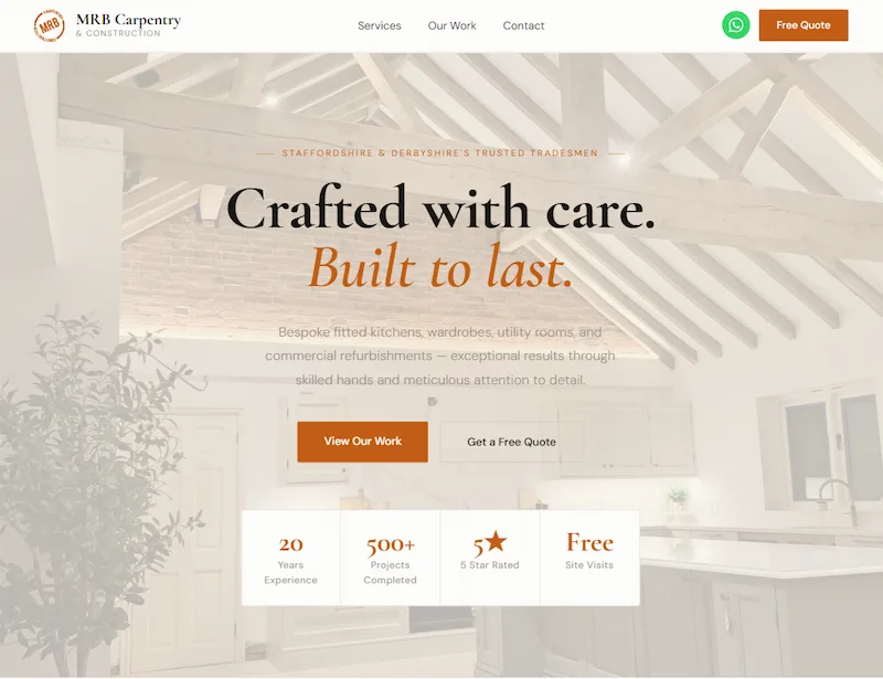 MRB Carpentry website