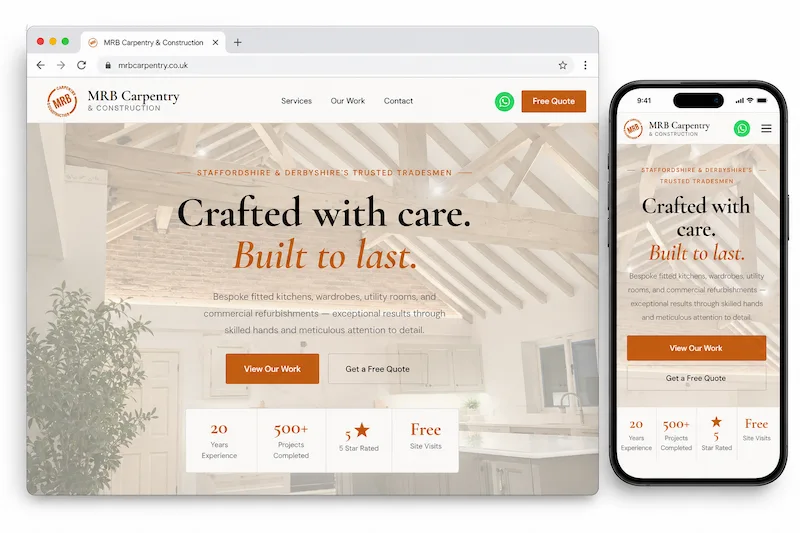 MRB Carpentry website