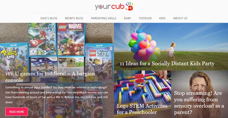 YourCub website